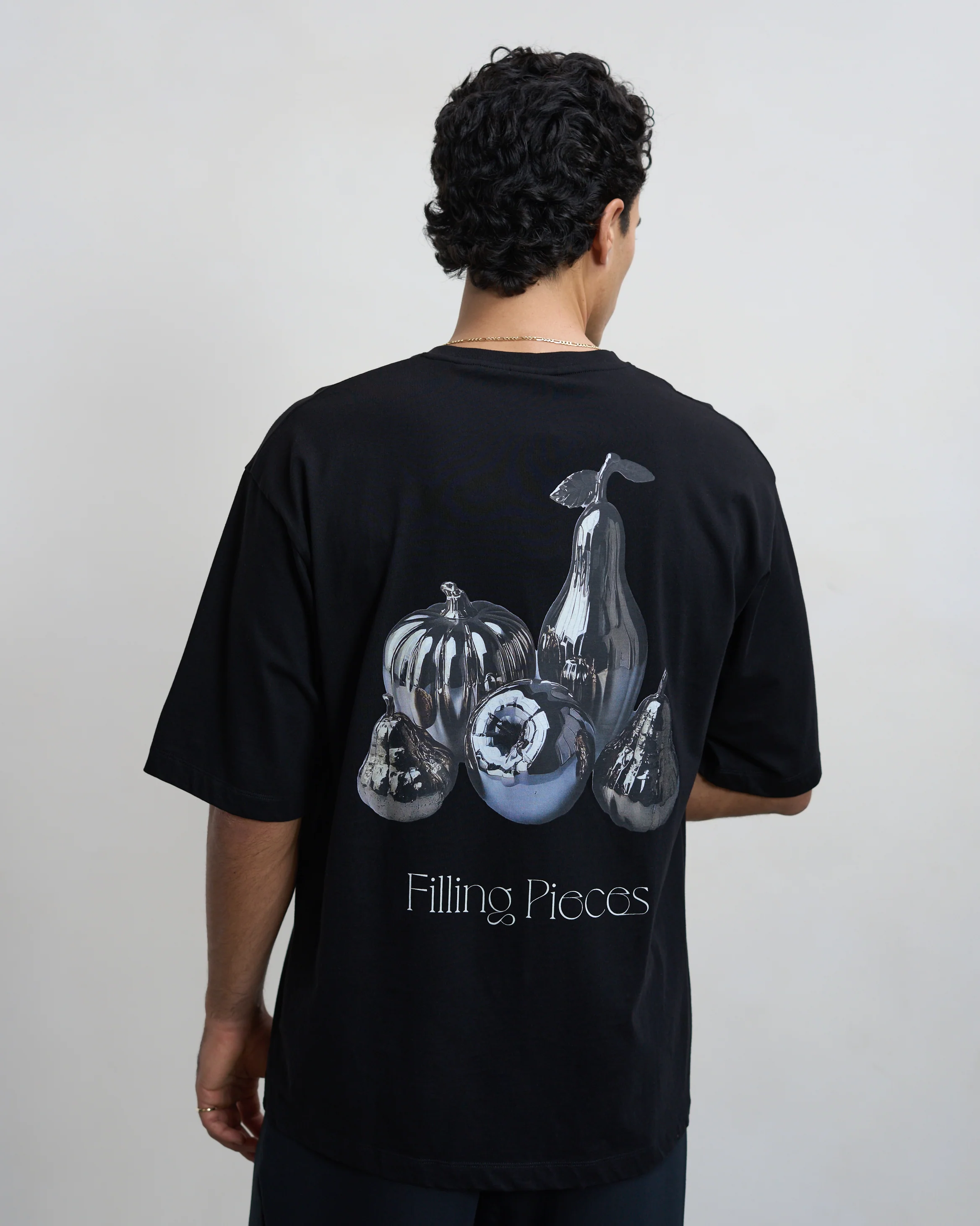 T-shirt Boxy Chrome Fruit Black