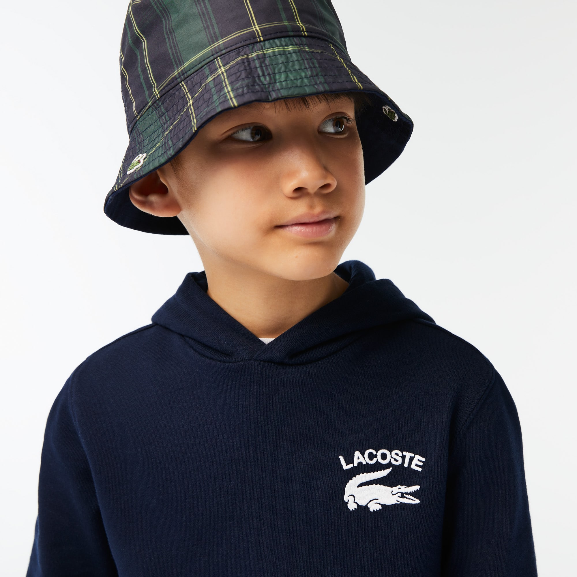 Sweatshirt à capuche garçon Lacoste avec imprimés Pullovers & Sweatshirts - Bleu - Lacoste - Garçon