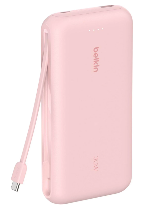 (30W) 20000mAh BoostCharge Powerbank USB C / USB A Ladegerät inkl. USB C Ladekabel Power Delivery (BPB024hqPK) - Rosa