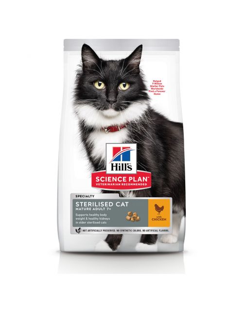 Hill's Feline Sterilised Cat Mature Adult Kip - Kattenvoer