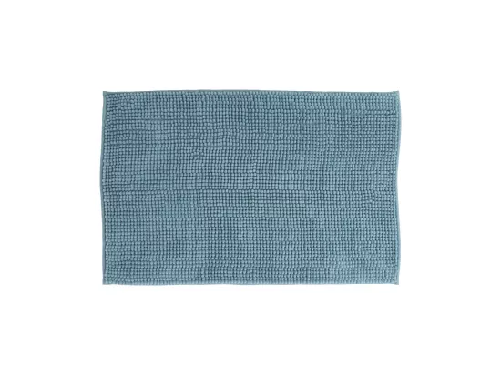 Tapis de Salle de bain Bleu Artic chenille 50 x 80 cm