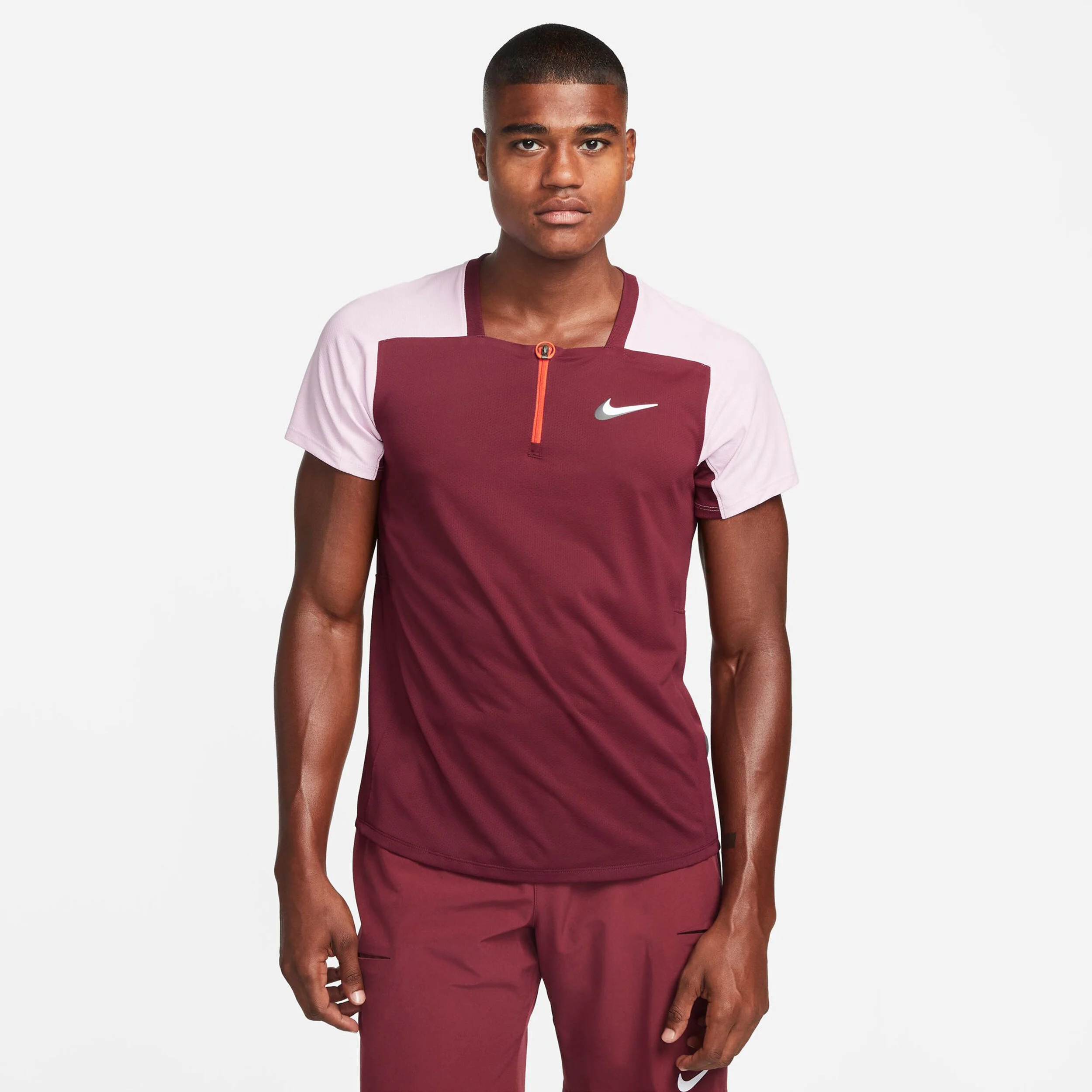 Nike Dri-Fit Advantage Slam Ultimate Polo Hommes - Rouge Foncé , Lilas