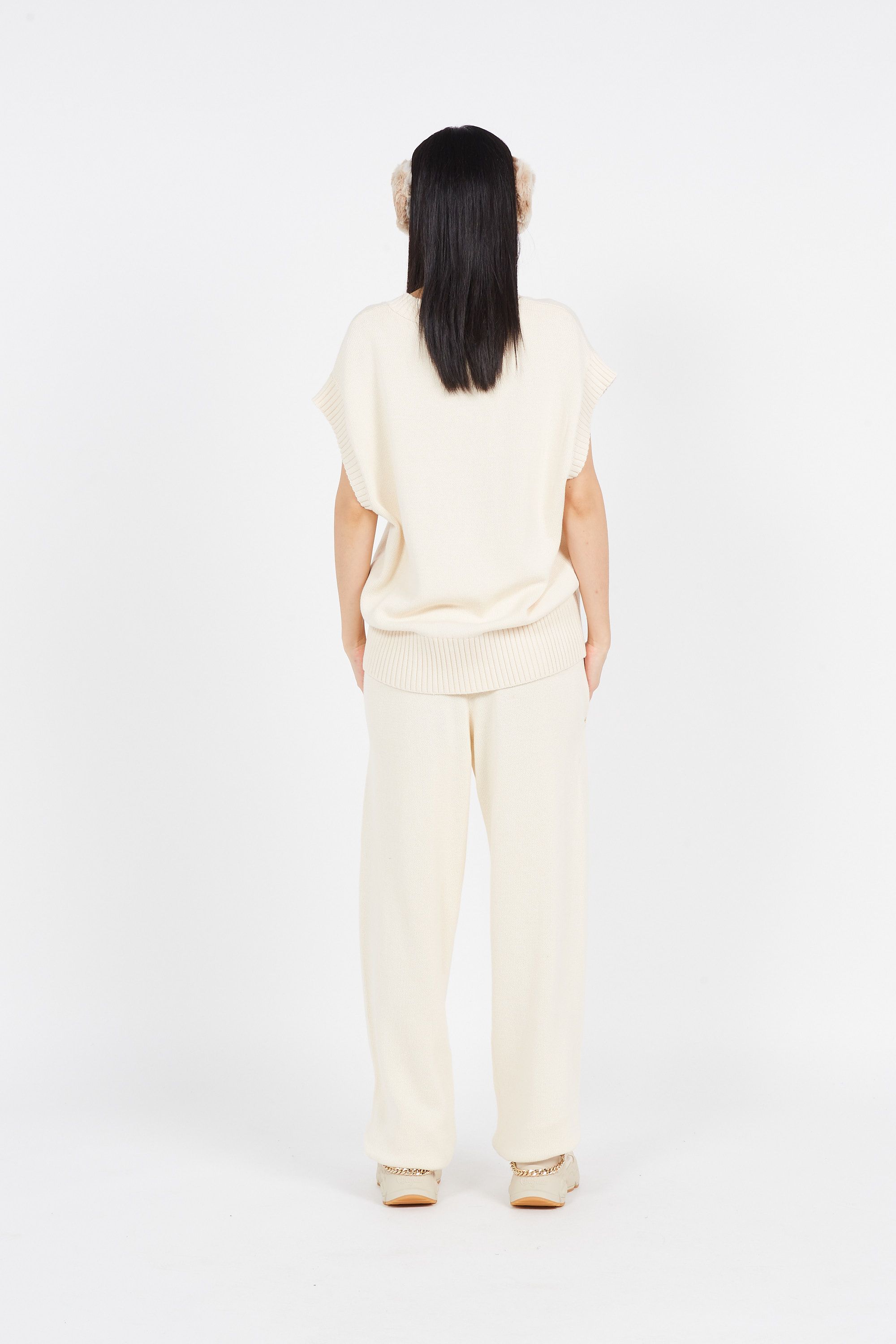 ADIDAS Pantalon KNIT PANT Beige