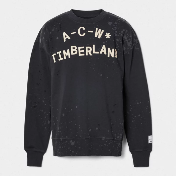 Moletom Timberland x A-Cold-Wall Forged Iron na cor cinza