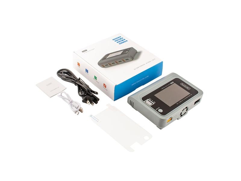 ToolkitRC Quad-Ladegerät Q4AC XT60 100W, 1-4S Modellbau Ladegerät mit 4 Anschlüssen