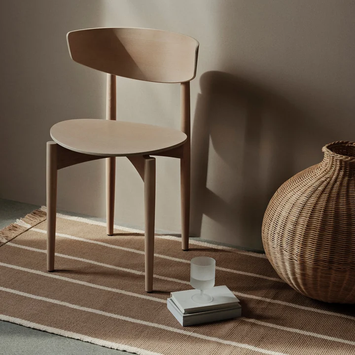 Ferm Living - Herman Stuhl, Holz, Buche weiss geölt