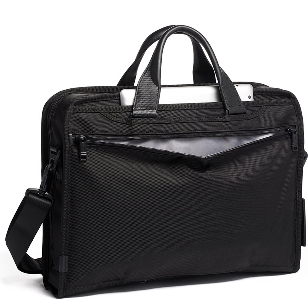 Tumi Alpha 3 Compact Large Laptop Briefcase black