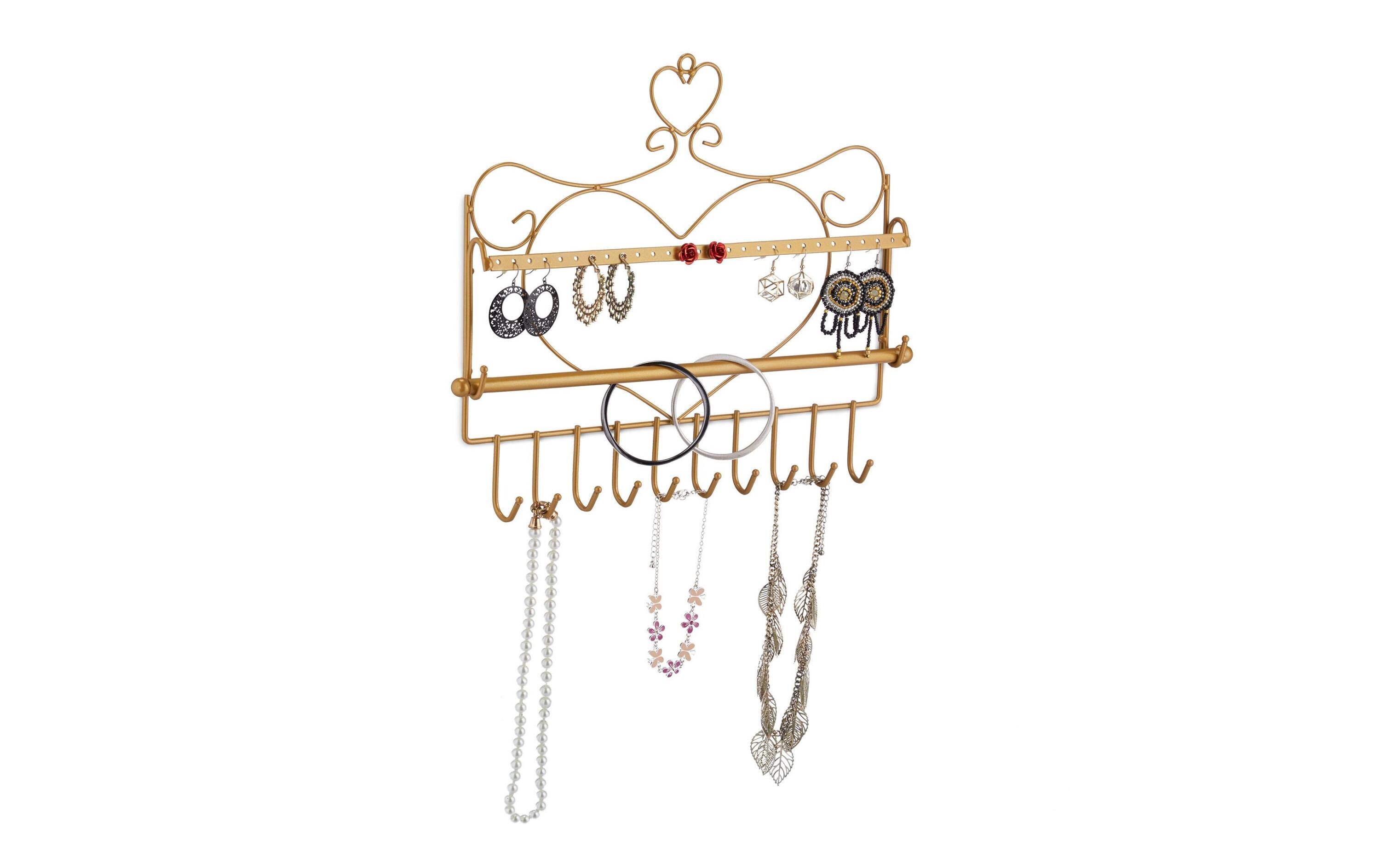 Schmuckhalter für die Wand 30 x 36.5 x 3.5 cm, GoldSchmuckhalterung