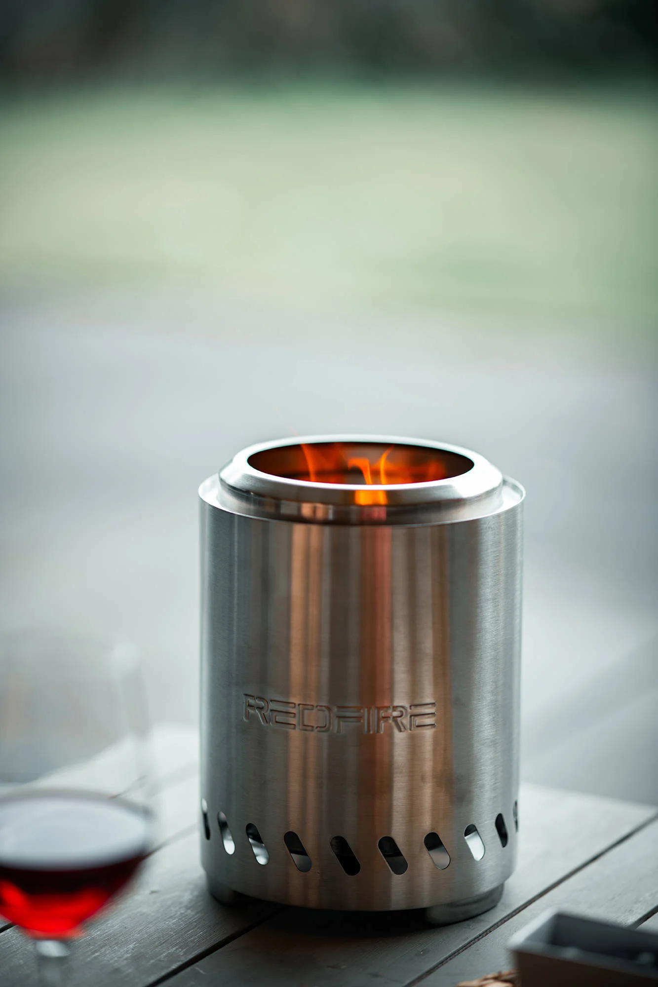 RedFire tafelhaard Volcano medium (Ø18 cm) rvs