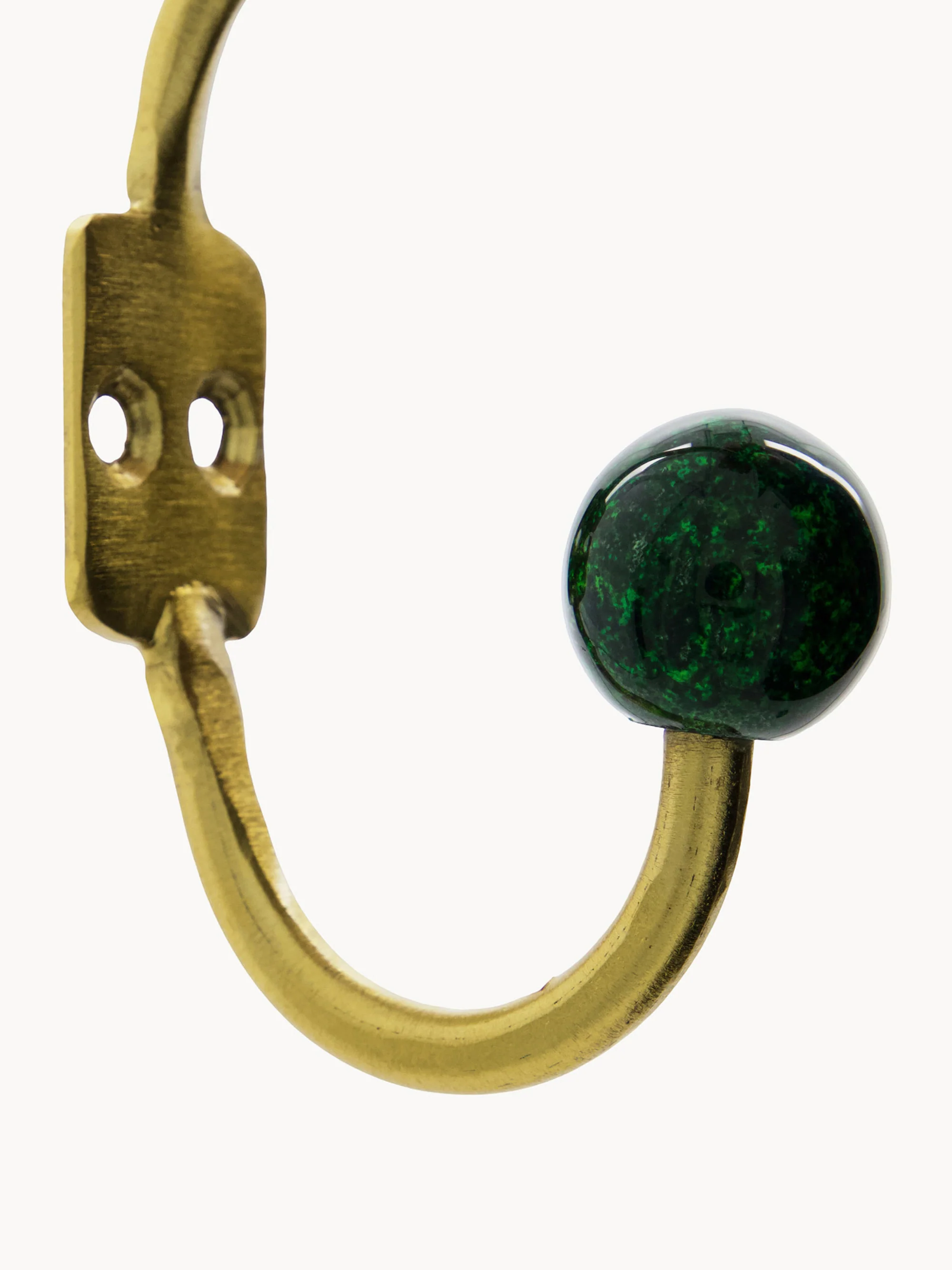 Handgemaakte metalen wandhaken Ball, 2-delig
