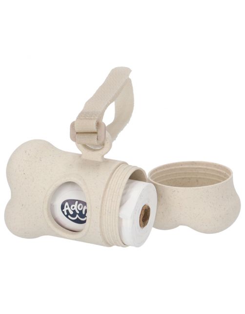 Adori Bamboe Poepzakhouder - Hondenpoepzakjes - 12x19x5 cm Beige