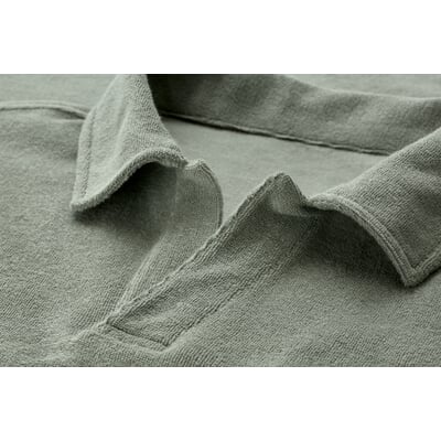 Herren-Poloshirt Frottee, Grün