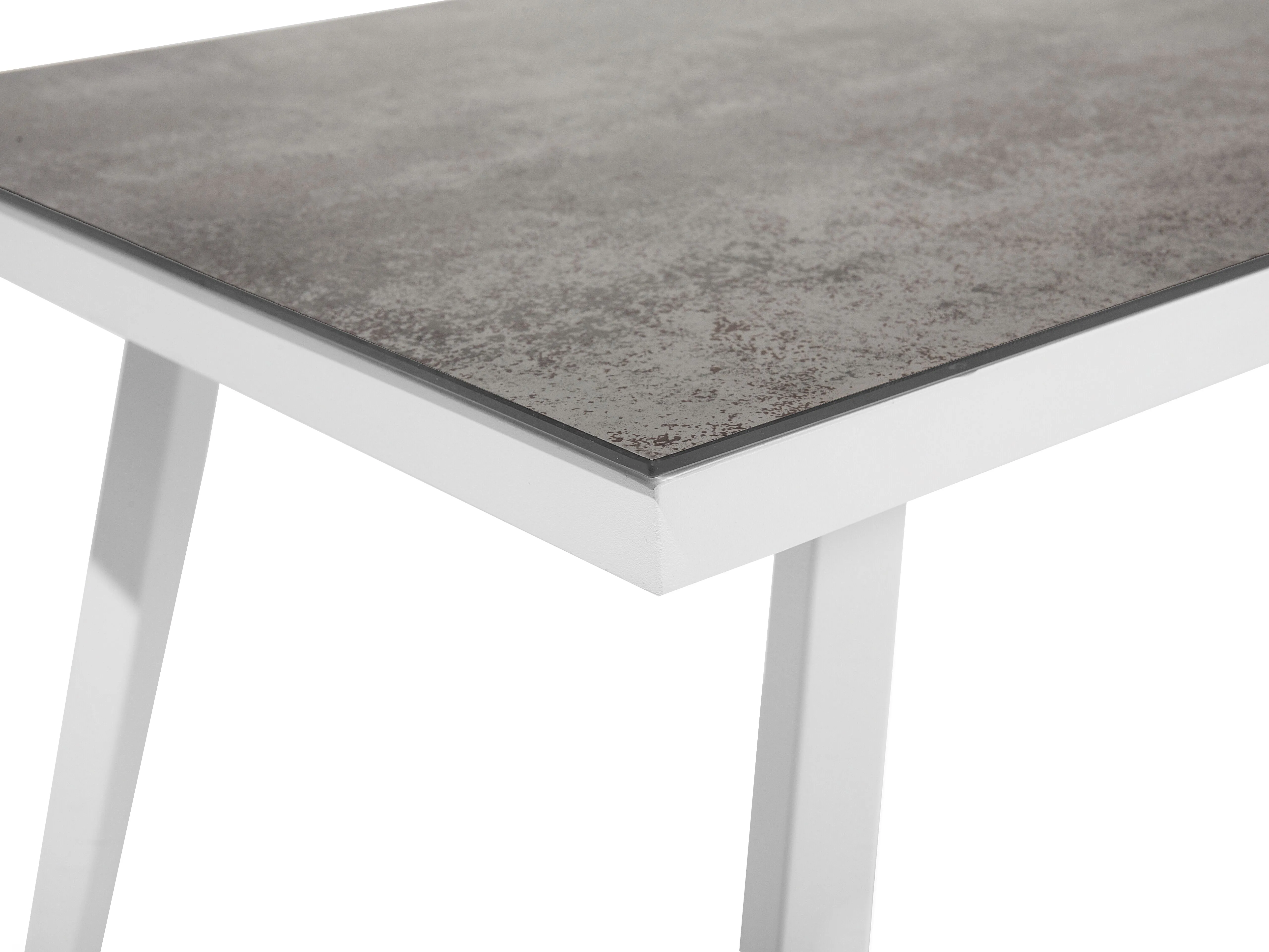 Loungeset met tafel 4-zits LATINA Metaal Grijs