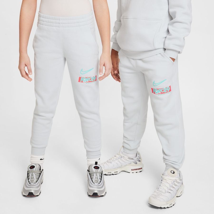 Nike Bas de Survêtement Club Fleece Erling Haaland Personal Edition - Blanc/Turquoise Enfant