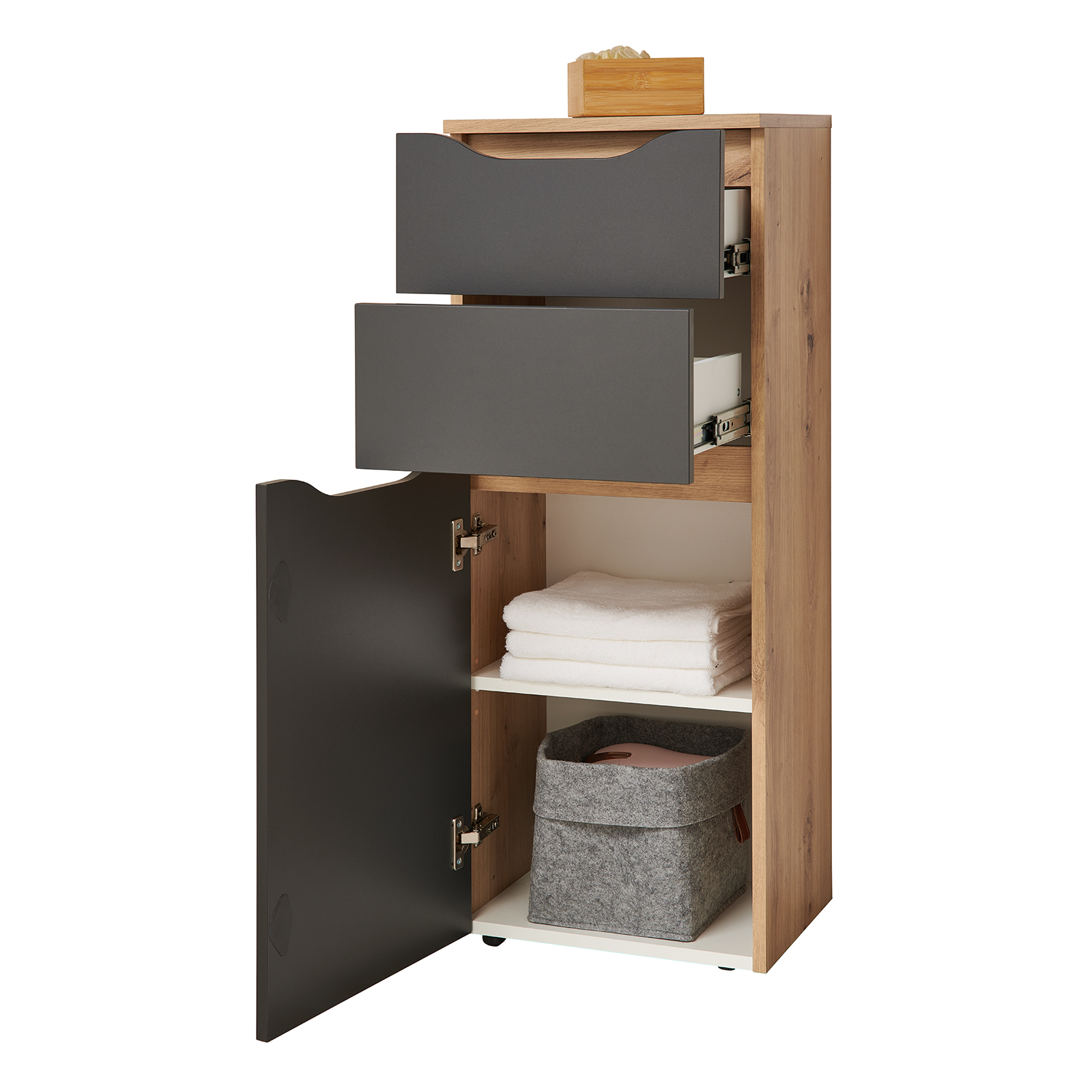 Unterschrank - Artisan Eiche-anthrazit - SoftClose - 40 cm