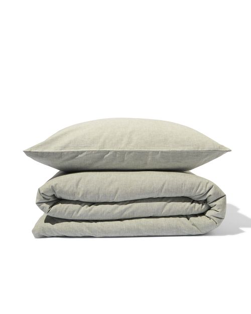 housse de couette chambray 140x200/220 vert