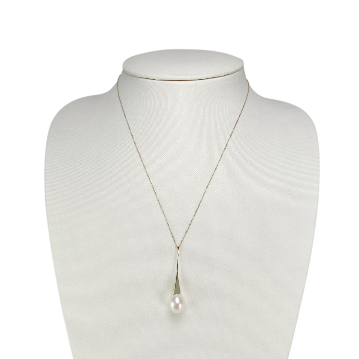 Collier d'occasion or 375 jaune perle de culture de Chine 43 cm