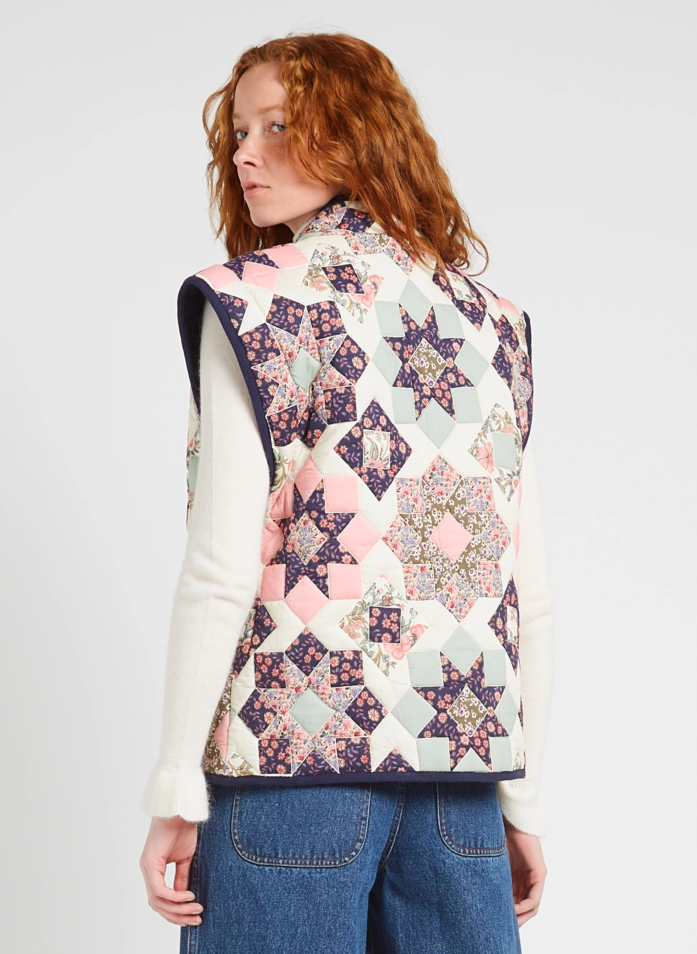 NELIANA - Veste patchwork en coton | Multicolore
