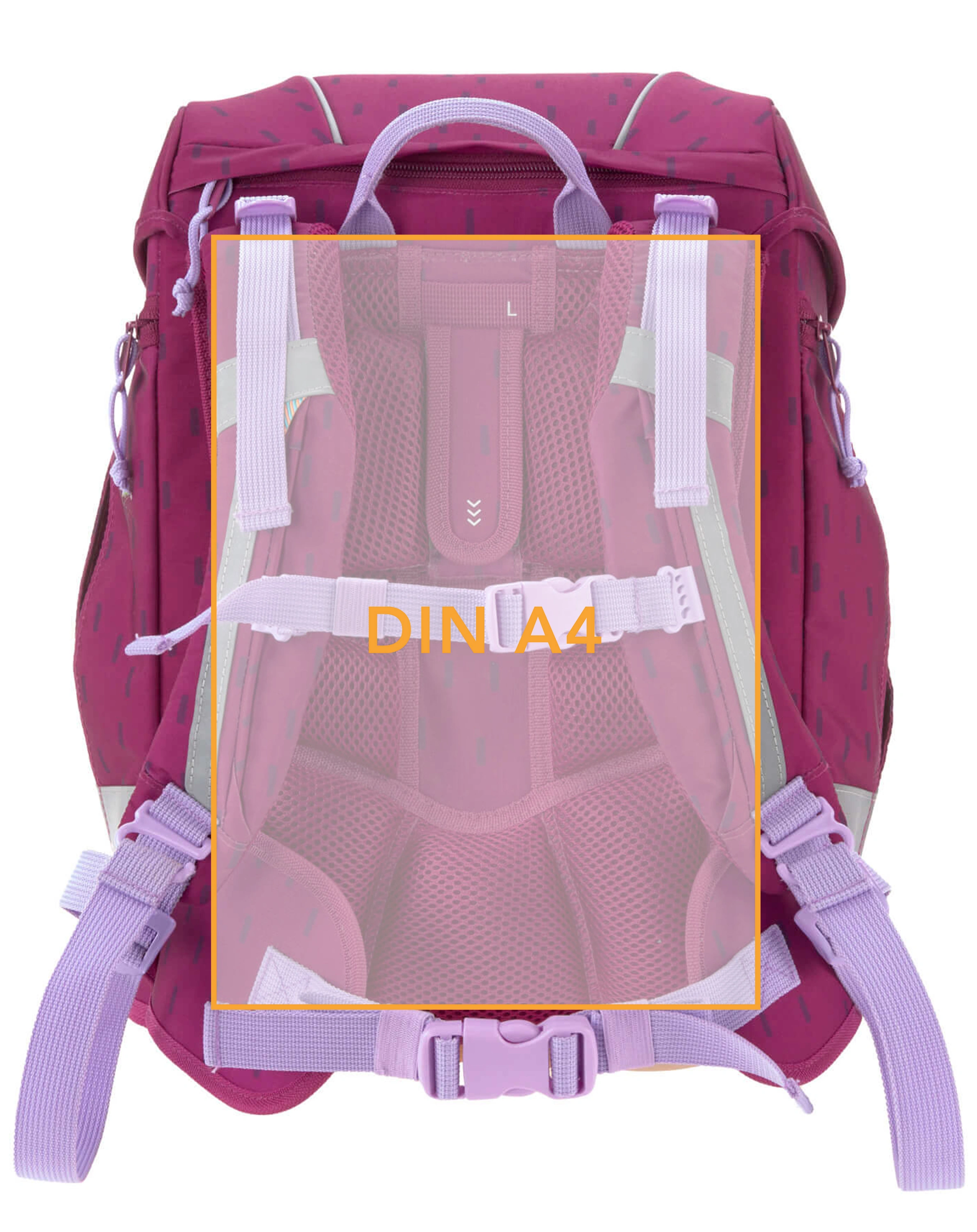 Schulranzen-Set BOXY UNIQUE (30x25x42) 7-teilig in speckles berry