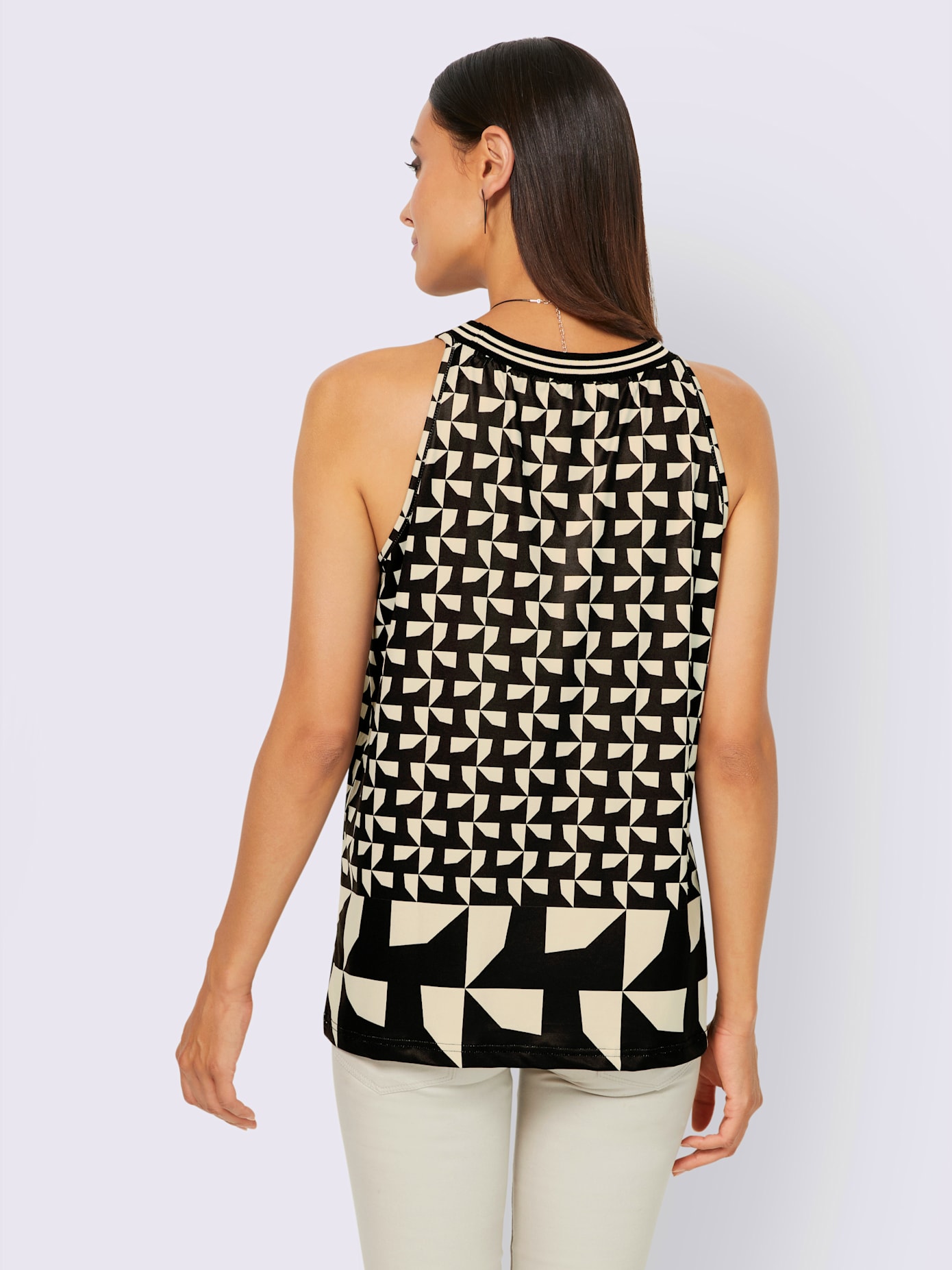Débardeur mélange de motifs tendance