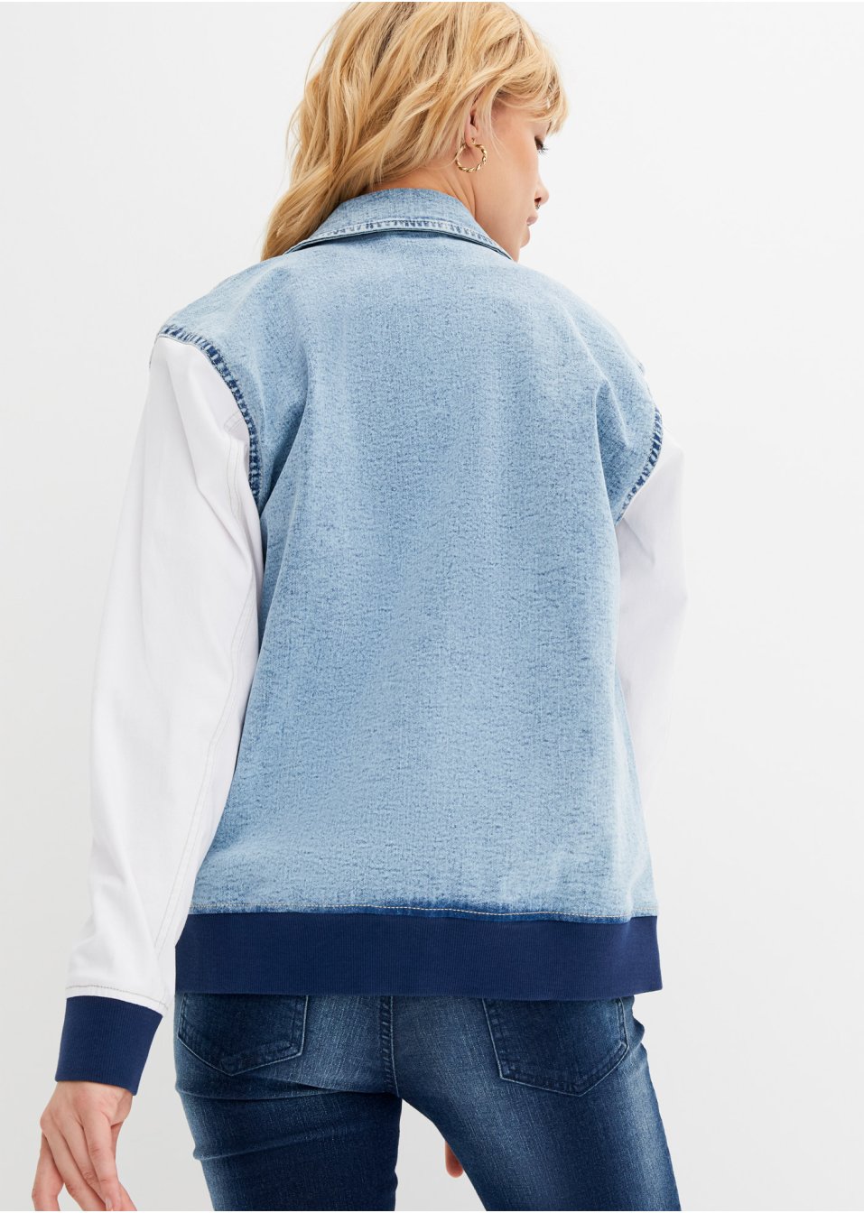 Blouson baseball en jean