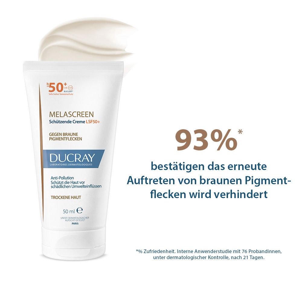DUCRAY MELASCREEN Schützende Creme LSF50+ - gegen Pigmentflecke