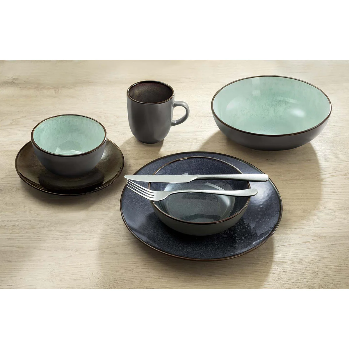 Feeling Jade - Assiette plate 26.5 cm (lot de 6) Médard de Noblat