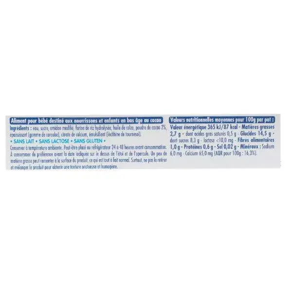 Picot Minha Primeira Sobremesa de Cacau Sem Lactose +6m 3 Pacotes com 4 x 100g