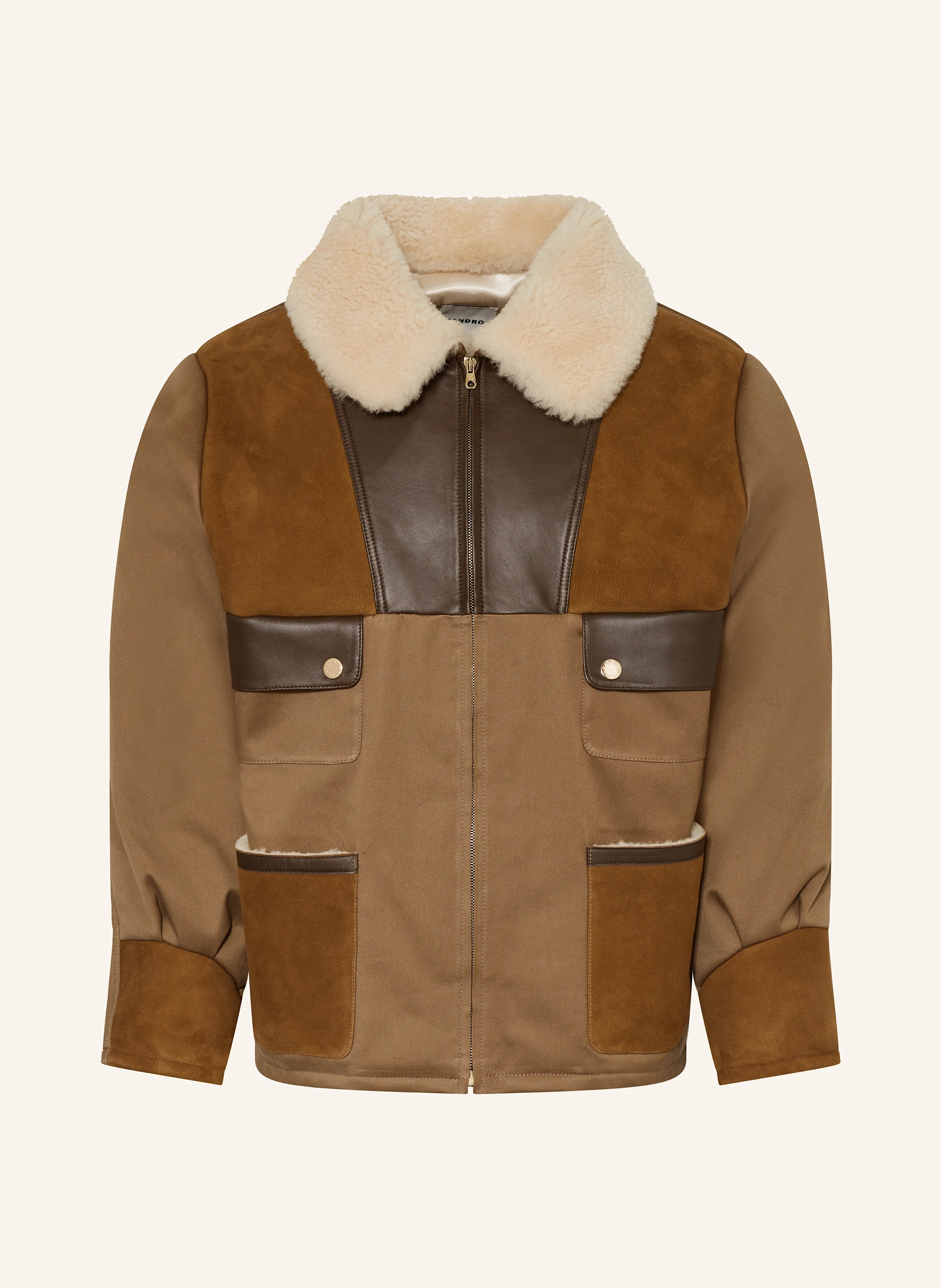 SANDRO Jacke im Materialmix