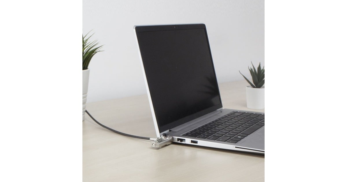 ACT ConnectivityNano laptopslot met cijfercode diefstalbeveiliging  (Grijs, 2 meter)