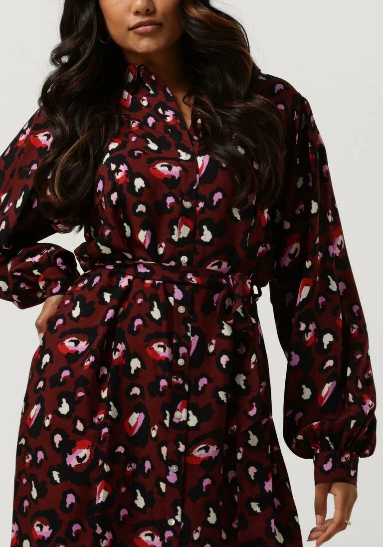 POM AMSTERDAM rode pom amsterdam maxi jurk dress 7056