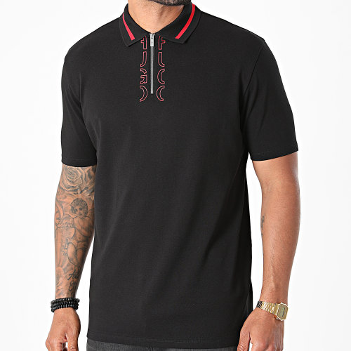 Polo Manches Courtes 50456803 Noir Rouge
