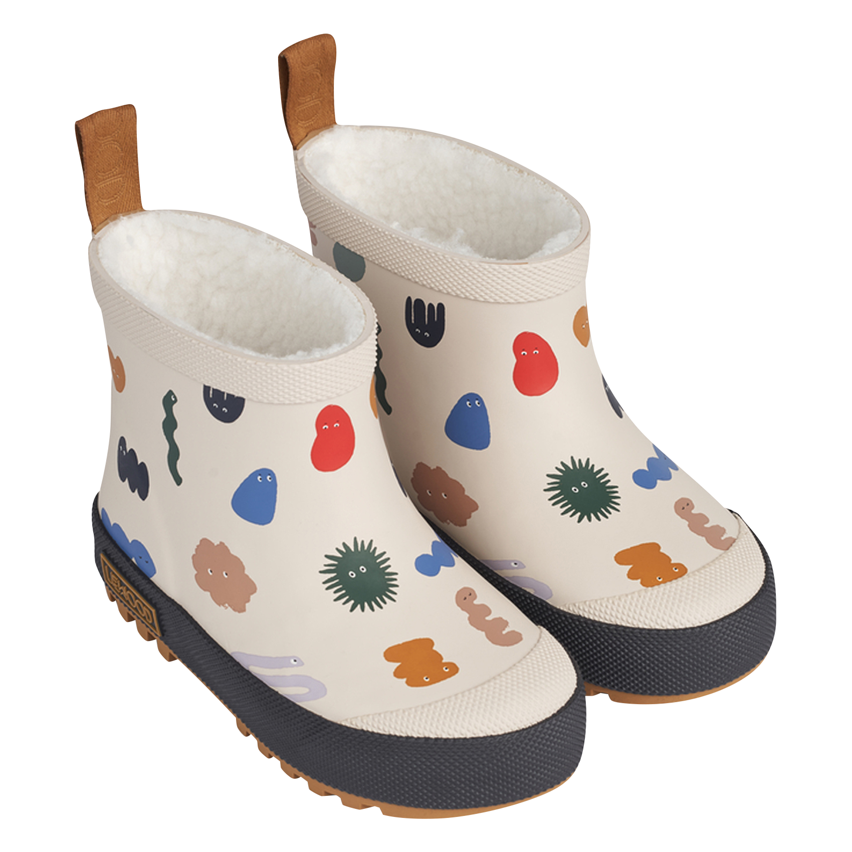 JESSE - Bottes de pluie thermiques imprimée | Beige