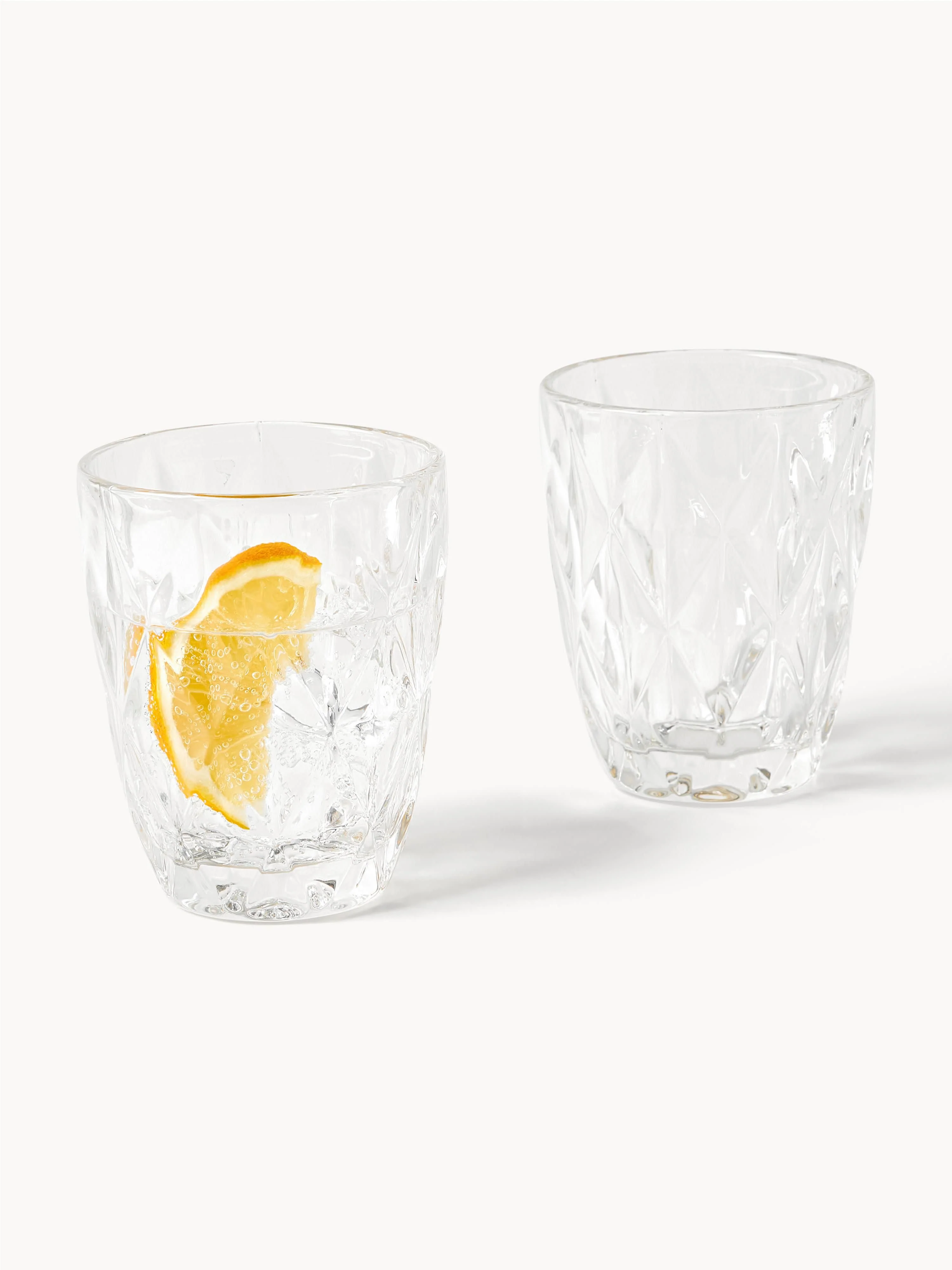 Glazen Colorado met textuurpatroon, 4-delig