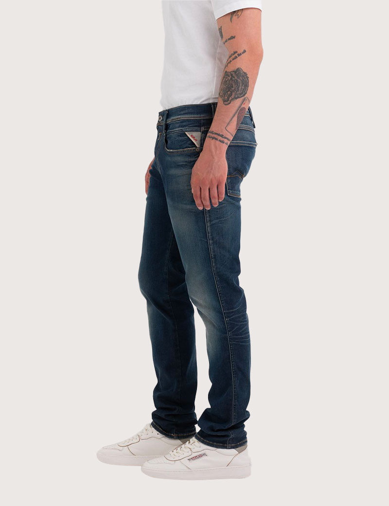 REPLAY JEAN HOMME SLIM ANBASS BLEU FONCÉ 604