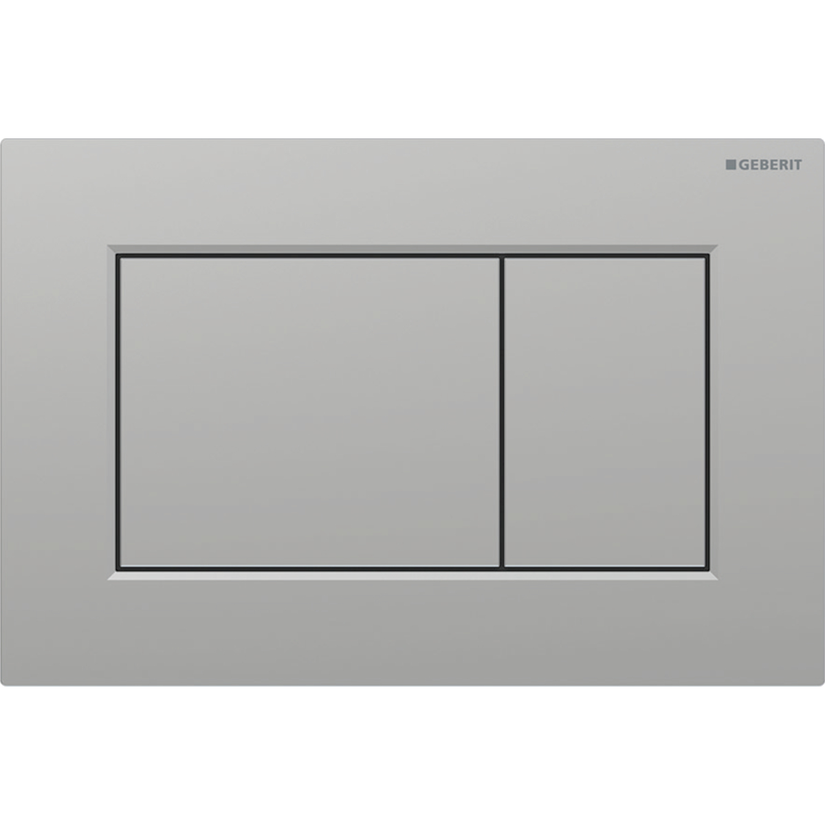 Geberit Sigma01 Square drukplaat mat chroom met easy-to-clean coating