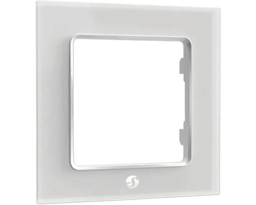 Shelly Wandframe 1, enkel frame voor wandschakelaars, wit