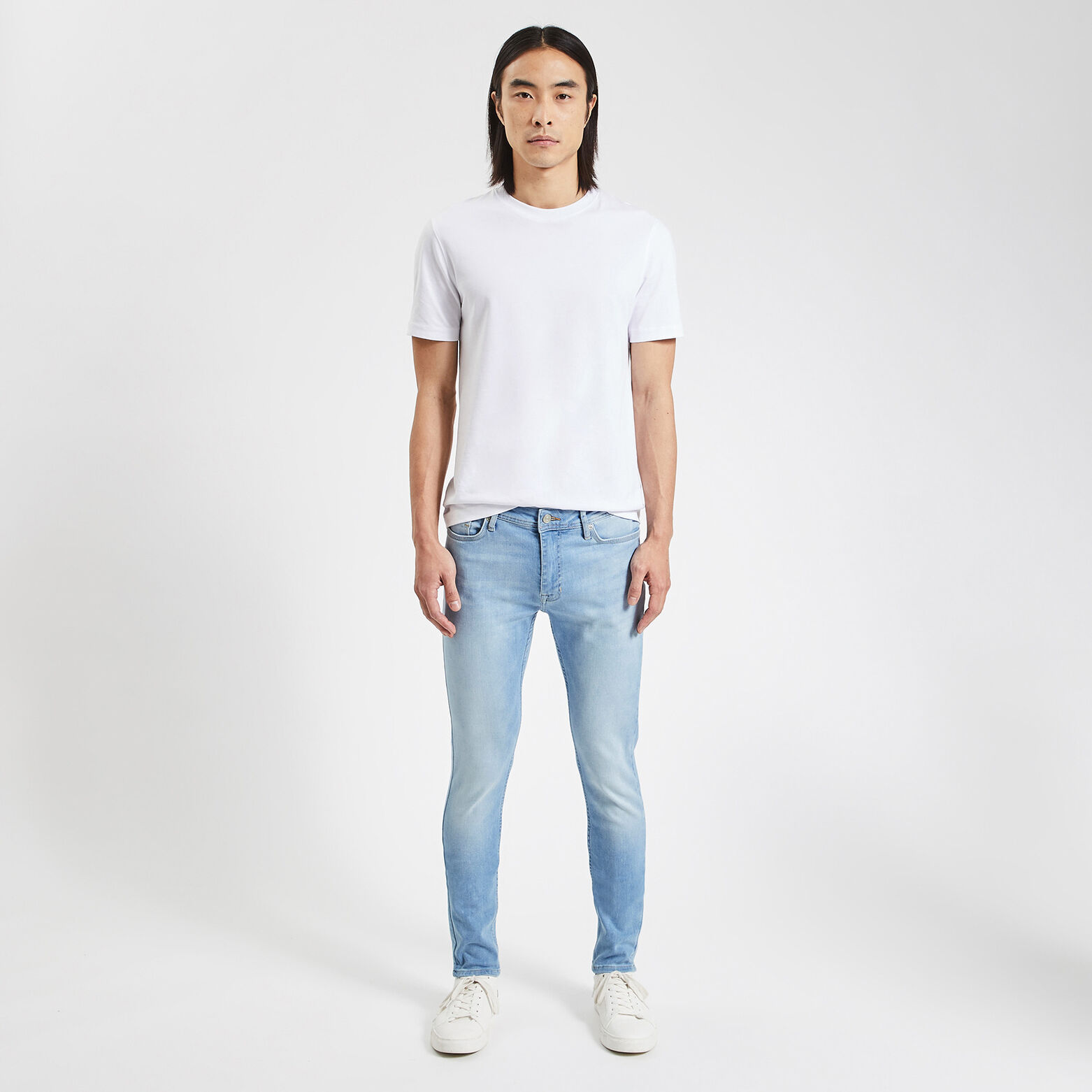 Jean skinny 3 longueurs Bleu