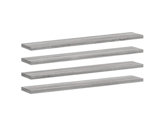 VIDAXL - Etagère murale étagères murales 4 pcs sonoma gris 60x10x1,5 cm bois ingénie...