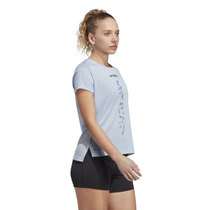 adidas Dame T-shirts AGR Shirt Blå