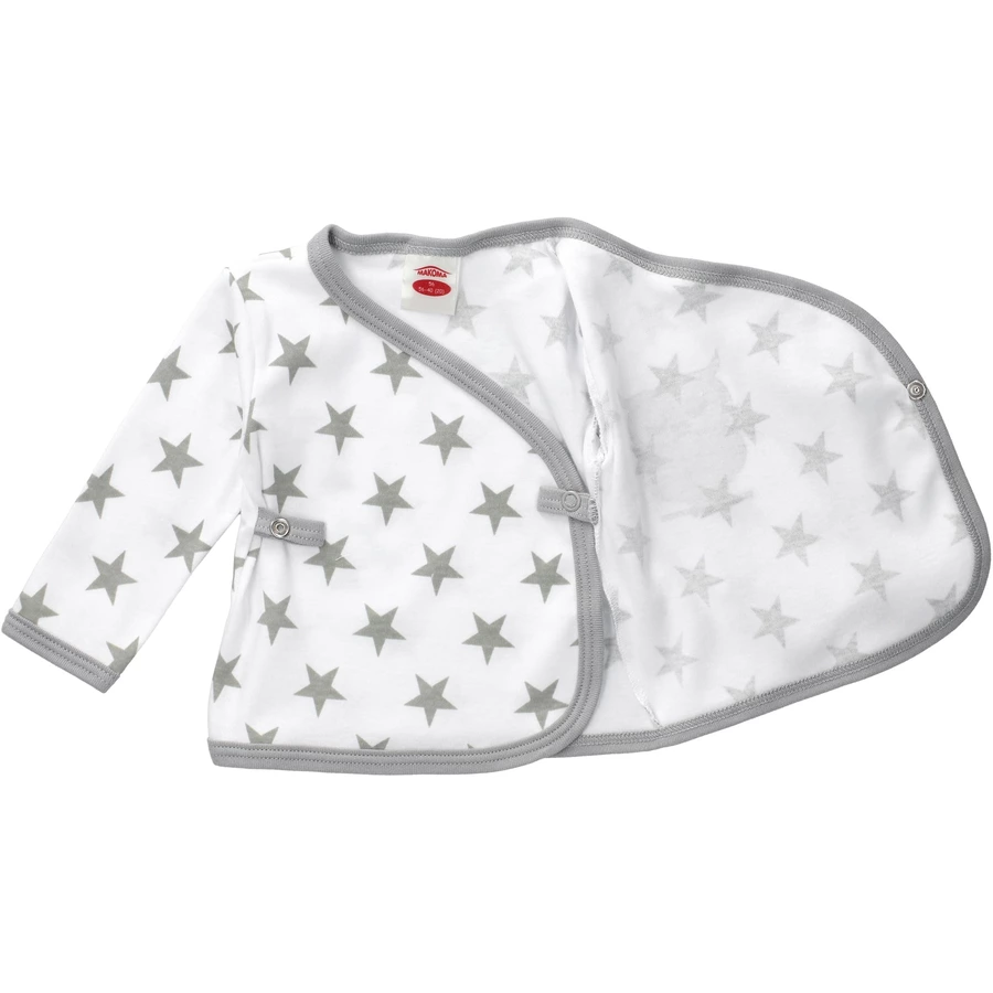 Baby Sweets 3tlg Set Shirt + Hose + Mütze Eule & Sterne weiß grau