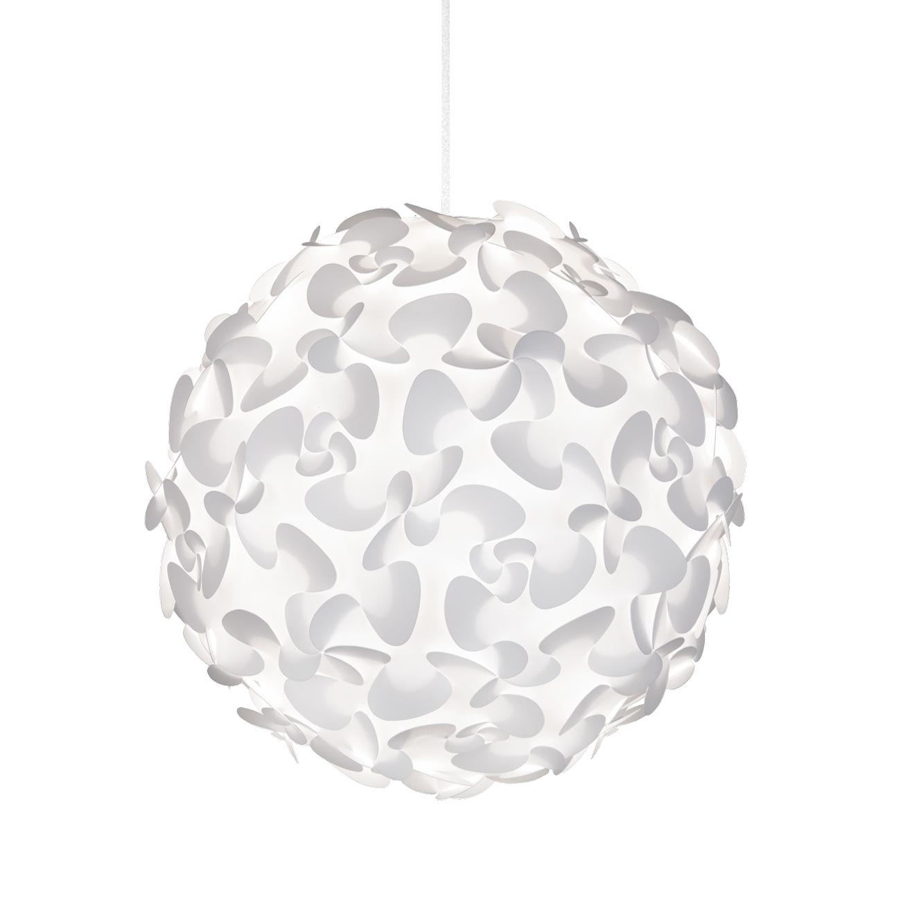 Hanglamp Lora Ø45 cm Koordset wit