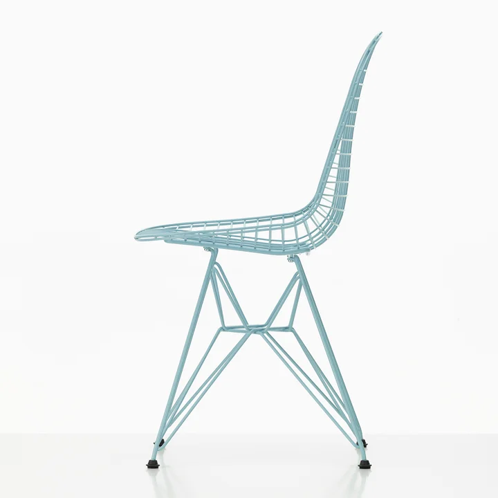 Vitra - Wire Chair DKR (H 43 cm), basic dark / ohne Bezug, Filzgleiter (basic dark)
