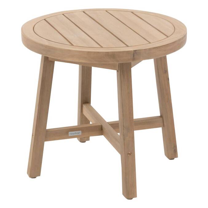 Table d'appoint de jardin ronde PAPOUASIE Acacia
