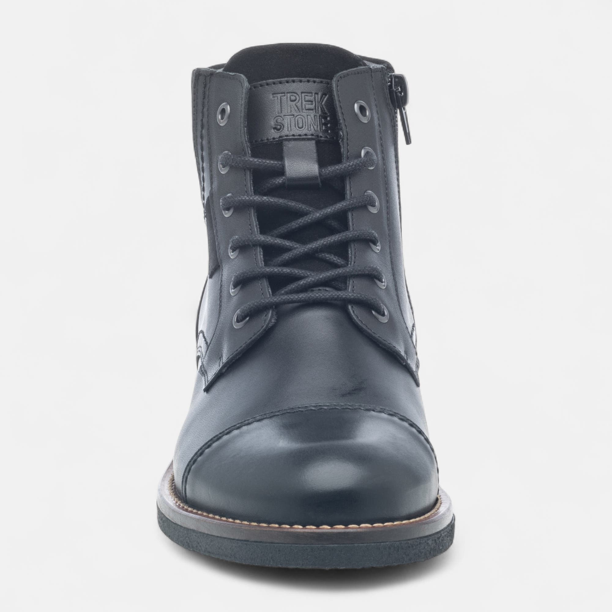 Bottines Homme en cuir noir