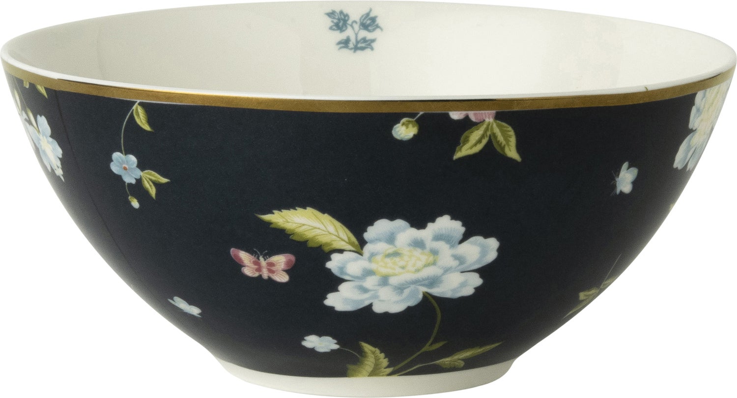 Laura Ashley schaal Midnight Uni blauw D 16,4 H 7,5 cm