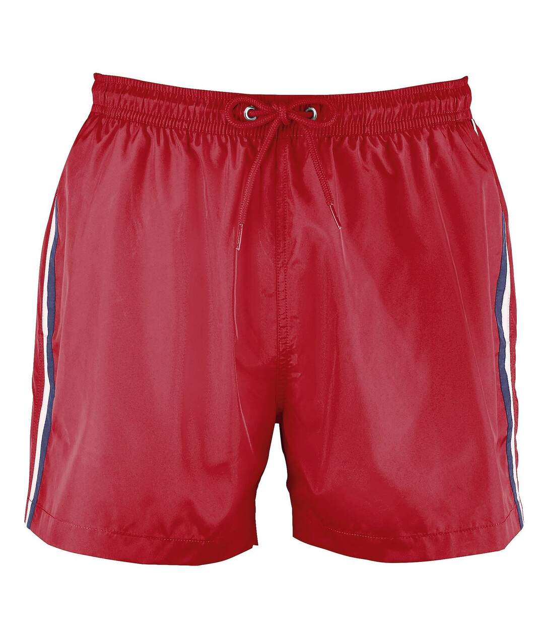 Short de bain Homme tricolore - 02919 rouge