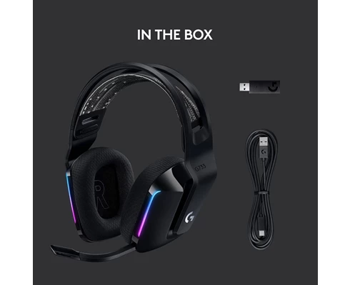 Logitech G733 Lightspeed Headset - Black