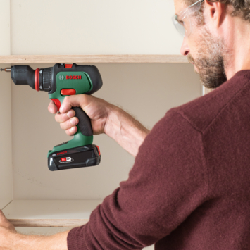 Bosch 18V accuboormachine brushless AdvancedDrill met 3-delige adapterset (Incl. 2 accu's 2.5Ah + lader)