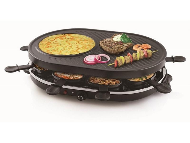 Tristar Racletteofen RA-2996 8 Personen Raclette-Ofen mit Grillplatte